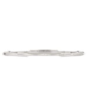 Gucci Link to Love Studded Bangle Bracelet 18K White Gold